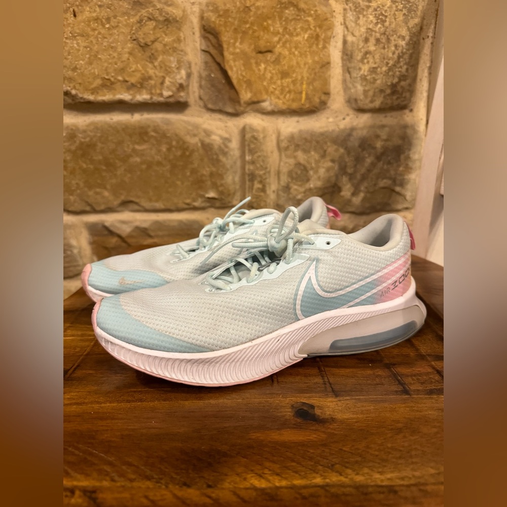 Nike Air Zoom Arcadia SE GS Glacier Blue Pink Melon Sneakers Y6.5/Women’s 8.5 - Picture 3 of 9